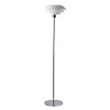 - DL31 Opal gulvlampe - Opal hvid og Krom, Ø: 31 cm x H: 133 cm*Dyberg Larsen Clearance