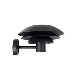 Dyberg Larsen - DL31 væglampe - udendørs - sort*