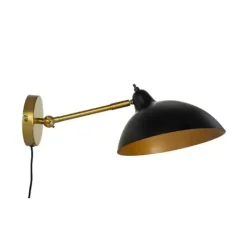 - Væglampe - Futura Antik, Sort og messing, Ø: 26 cm*Dyberg Larsen Sale