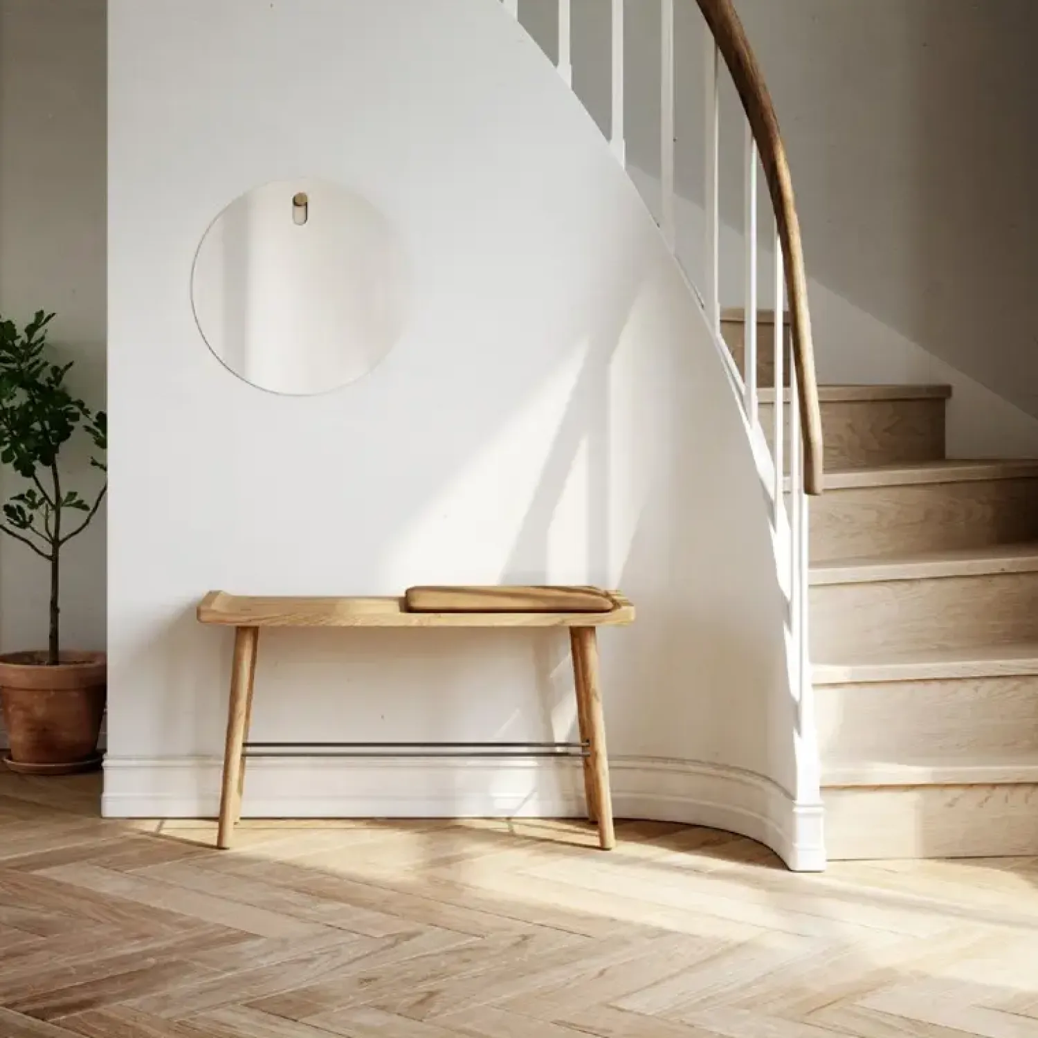 Ekta Living - Bænk - Scala - Nature - Small*By Wirth