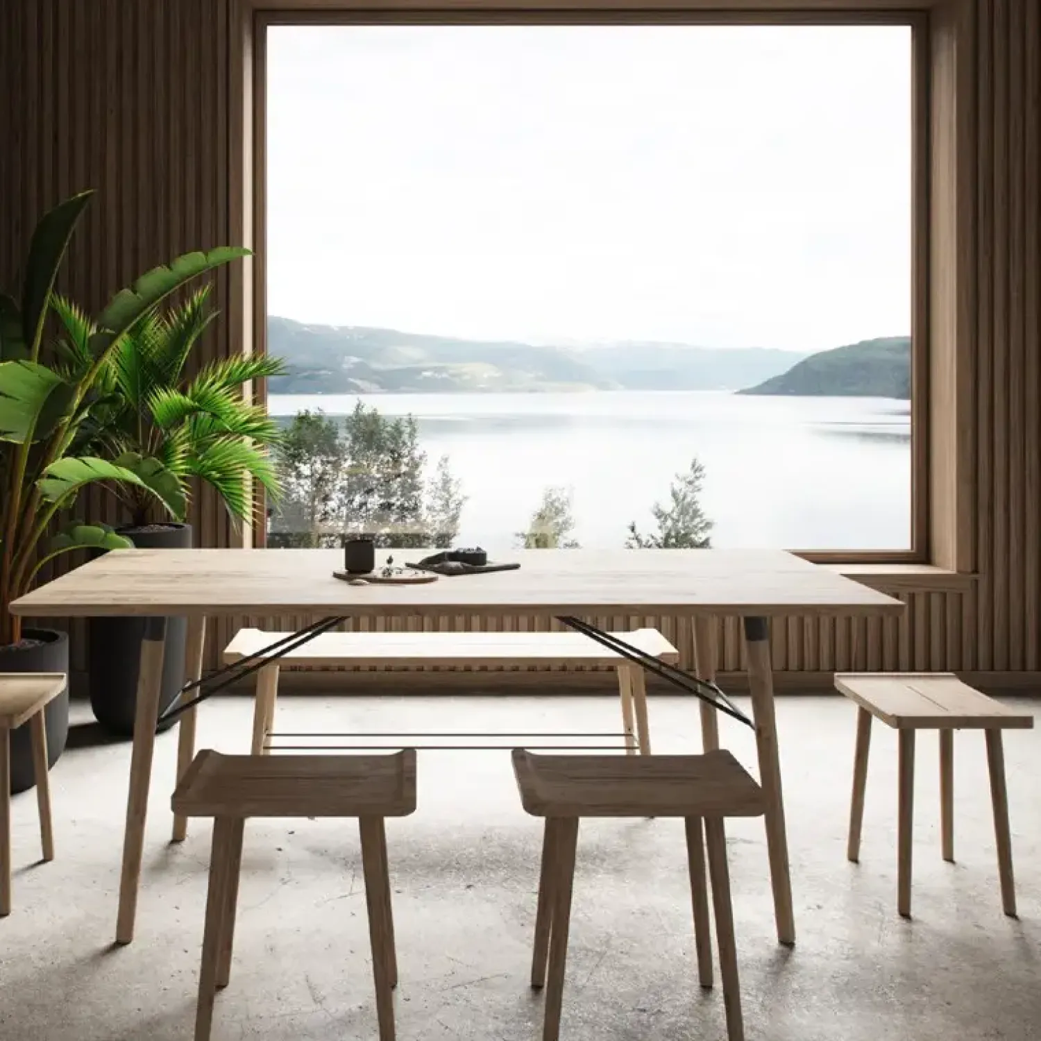 Ekta Living - Bænk - Scala - Nature - Small*By Wirth