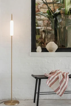 Ekta Living - Gulvlampe - Dunhammer - Pale Brass*By Wirth Sale