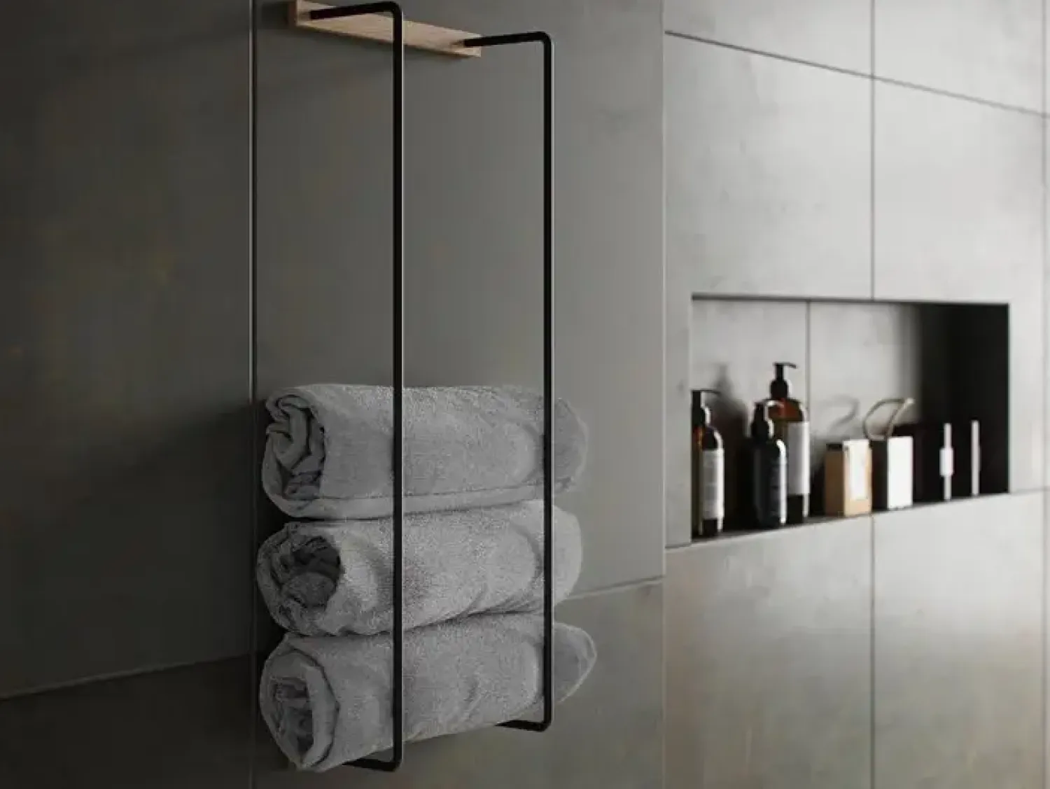 Ekta Living - Håndklædeholder - Towel Rack - Olieret Eg^By Wirth New