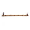 Ekta Living - Knagerække i røget eg - 6 knager - 80 cm*By Wirth Outlet