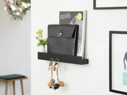 Ekta Living - Knivmagnet Hylde - Magnet Shelf - Sort Eg - 60 cm^By Wirth New