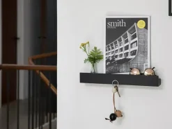 Ekta Living - Knivmagnet Hylde - Magnet Shelf - Sort Eg - 40 cm^By Wirth Outlet