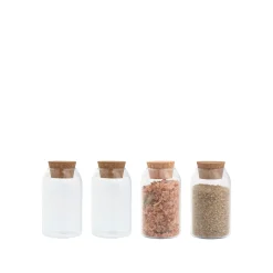 Ekta Living - Krydderi krukker - 4 stk. - 5x8,5 cm*By Wirth