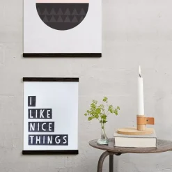 Ekta Living - Plakatholder - Wall Sticks - Sort - A3 - 30x40 cm*By Wirth