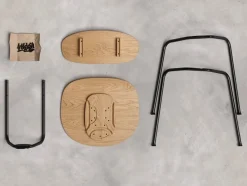 Ekta Living - Scala Chair - Rhubarb Red, Tekstil - Rhubarb^By Wirth New