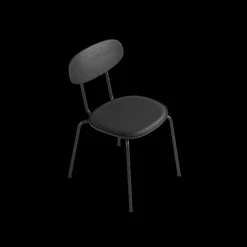 Ekta Living - Spisebordsstol - Scala - Sort, Læder - Anthrazite*By Wirth Hot