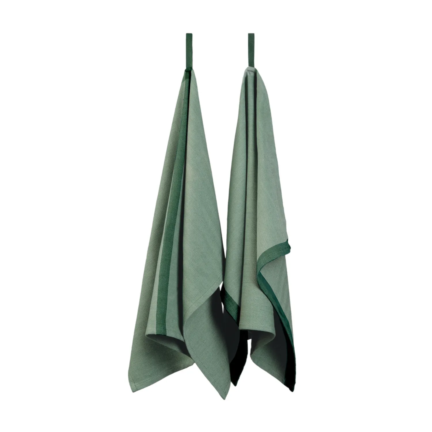 Ekta Living - Viskestykker - 2 stk. - Green/Green*By Wirth New