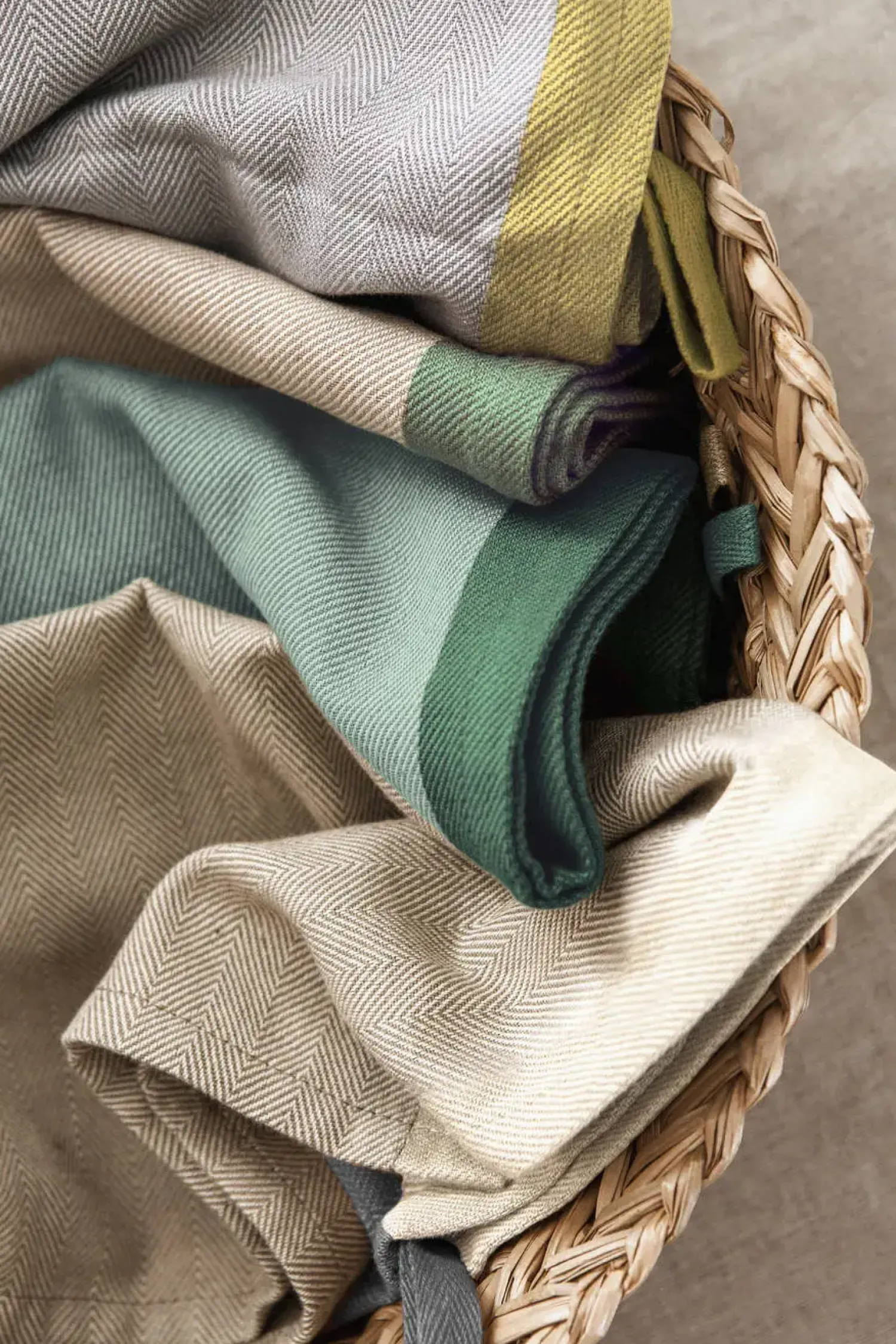 Ekta Living - Viskestykker - 2 stk. - Green/Green*By Wirth New