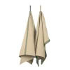 Ekta Living - Viskestykker - 2 stk. - Taupe/Green^By Wirth Outlet
