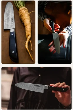 - Santoku kniv - Klassisk japansk kniv - 17 cm^Endeavour Online