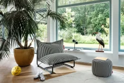 - Original Slim Terry Sort Creme - Stribet sort - 155 x 120 cm^Fatboy Sale