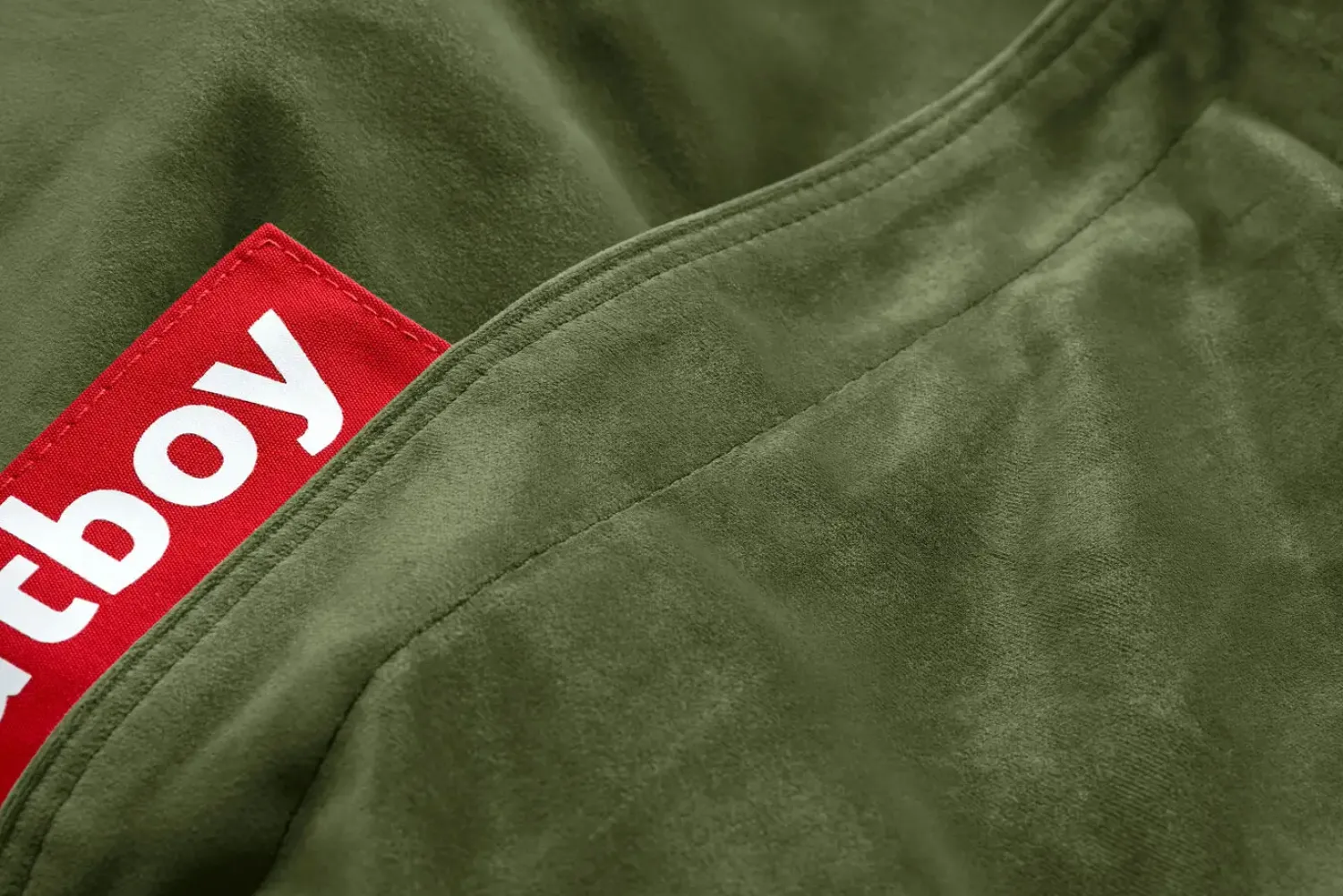 - Original Slim Velvet Sækkestol (Recycled) - Deep Green - Grøn^Fatboy Hot