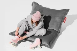 - Original Slim Velvet Sækkestol (Recycled) - Taupe - Grå^Fatboy Best