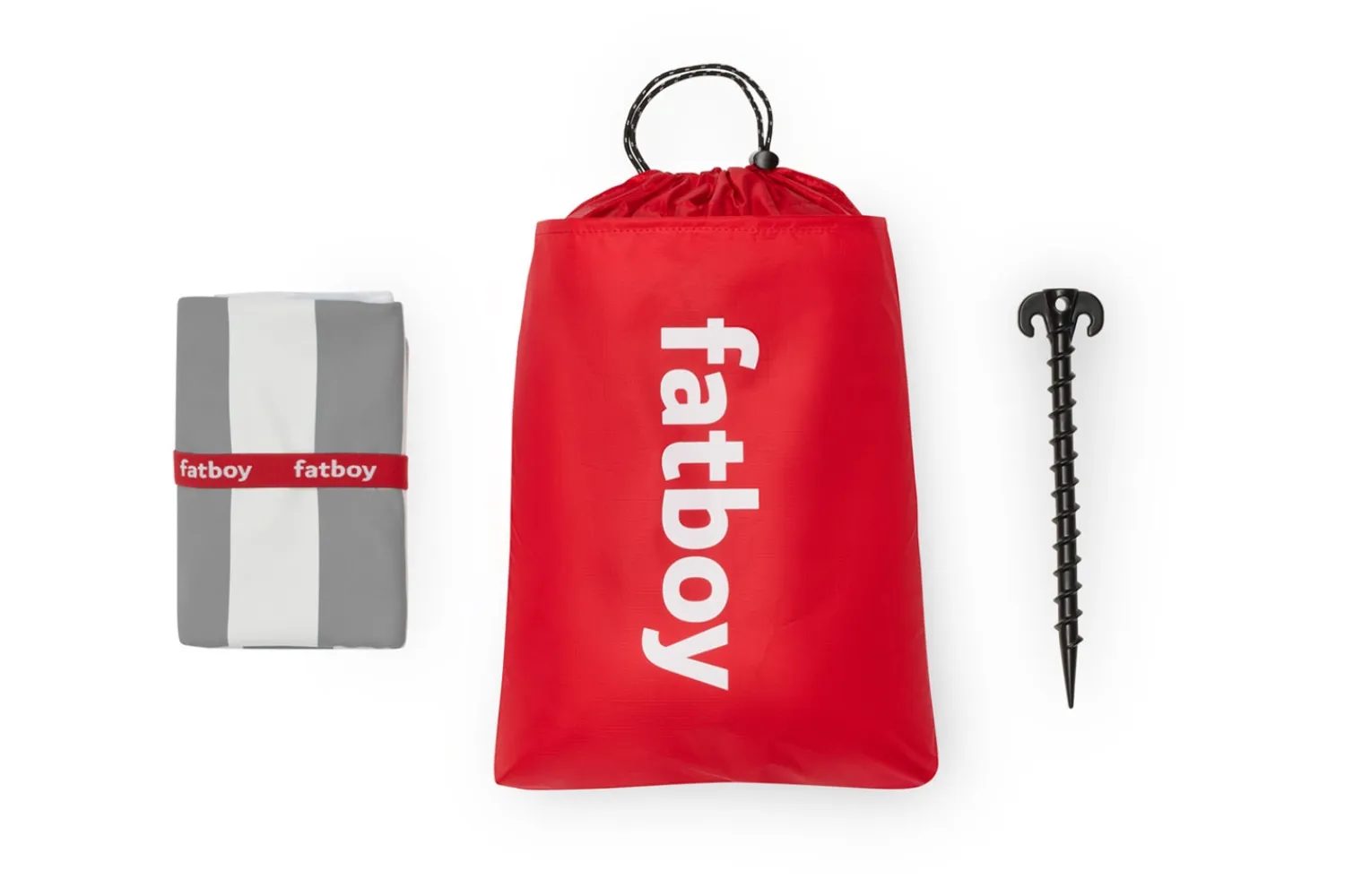 - Strandhåndklæde m. pude - Beach Buggy - 165x80 cm - Grå*Fatboy Hot