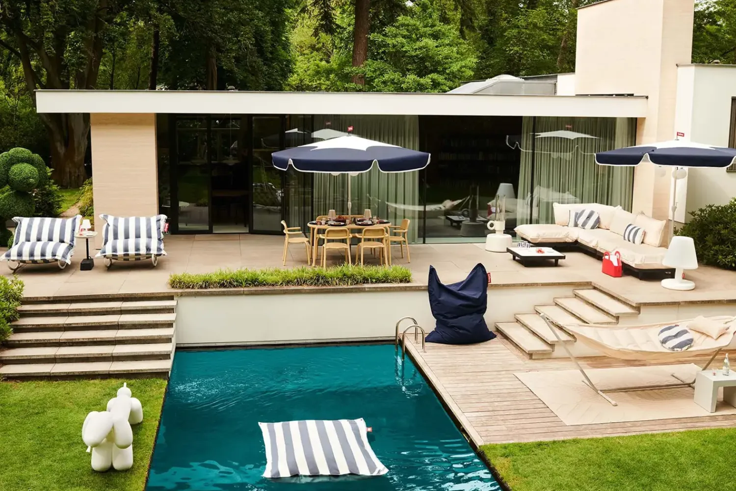 - Udendørs sækkestol - Mørkeblå - Dark Ocean - Original^Fatboy Clearance