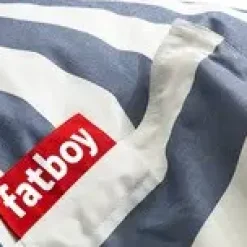 - Udendørs sækkestol Original - stribet blå og hvid - Ocean Blue^Fatboy Sale