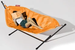 hængekøje Deluxe - Orange Bitters - Sæt med hængekøje, pude og regncover^Fatboy