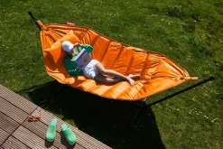 hængekøje Deluxe - Orange Bitters - Sæt med hængekøje, pude og regncover^Fatboy