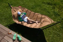 hængekøje Deluxe - Sesame - Sæt med hængekøje, pude og regncover*Fatboy Hot