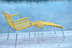 - Fodskammel til udendørs loungestol - Mya spaghetti - Gul^FIAM Discount