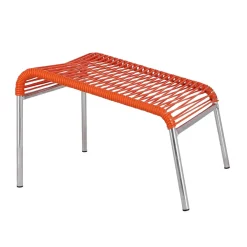 - Fodskammel til udendørs loungestol - Mya spaghetti - Orange*FIAM Discount