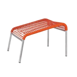 - Fodskammel til udendørs loungestol - Mya spaghetti - Orange*FIAM Discount