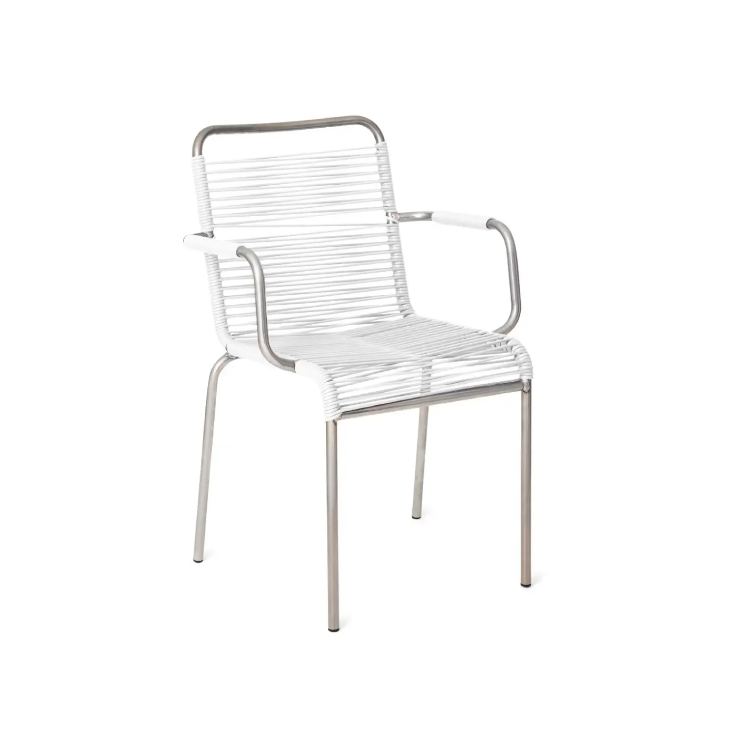 - Havestol - Mya spaghetti m. armlæn - Hvid^FIAM Clearance