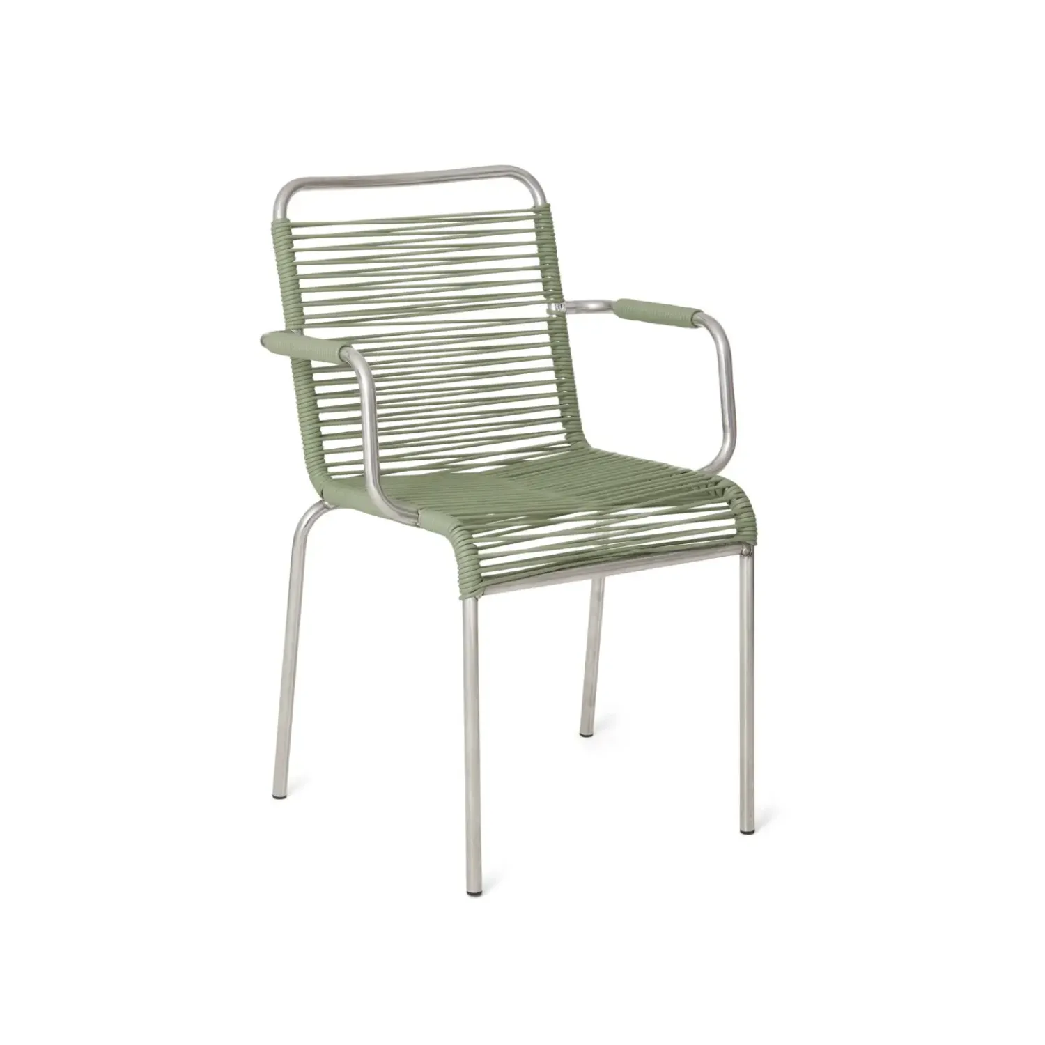 - Havestol - Mya spaghetti m. armlæn - Sage Grøn*FIAM New