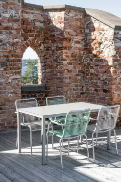 - Havestol - Mya spaghetti m. armlæn - Gul^FIAM New