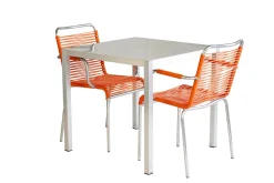 - Havestol - Mya spaghetti m. armlæn - Orange^FIAM Hot