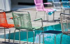 - Havestol - Mya spaghetti m. armlæn - Orange^FIAM Hot