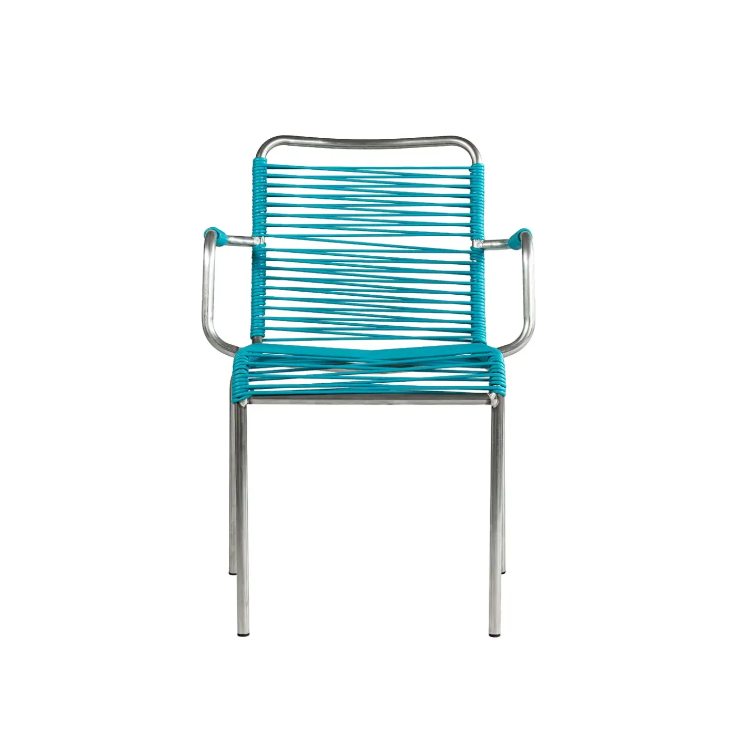 - Havestol - Mya spaghetti m. armlæn - Turkis/Blå*FIAM New
