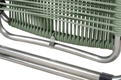 FIAM - Liggestol - Spaghetti - Sage Grøn - med fodskammeludtræk*