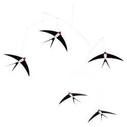 Flensted hanging art - Svale mobile 5 - (5 svaler)*Flensted Mobiles Outlet