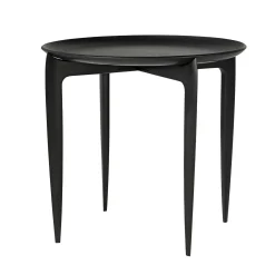 - bakkebord - Tray Table - sort - Ø 45 cm*Fritz Hansen Hot