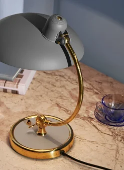 - Bordlampe - Kaiser Idell 6631-T - Mat Grå/Messing*Fritz Hansen Online