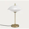 - Bordlampe - Clam - Opal/Messing - Ø33^Fritz Hansen New