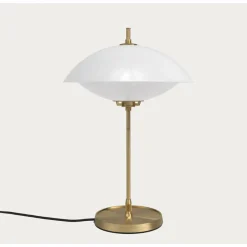 - Bordlampe - Clam - Opal/Messing - Ø33^Fritz Hansen New