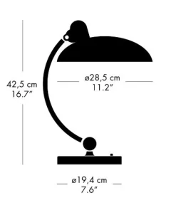 - Bordlampe - Kaiser Idell 6631-T - Mat Sort/krom*Fritz Hansen Clearance