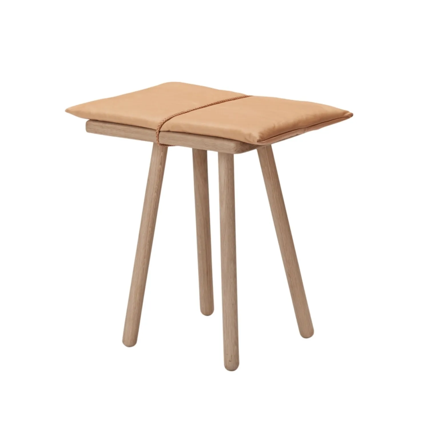 Fritz Hansen - Georg Jubilee Stool inkl. læder hynde - Eg*​​​​​​​Fritz Hansen Hot