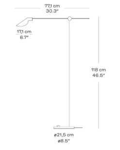- Gulvlampe - MS011 - Stål^Fritz Hansen New