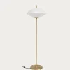 - Gulvlampe - Clam - Opal/Messing - Ø40*Fritz Hansen Best