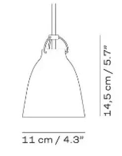 - Loftlampe - Caravaggio - P0 LED - Opal^Fritz Hansen New