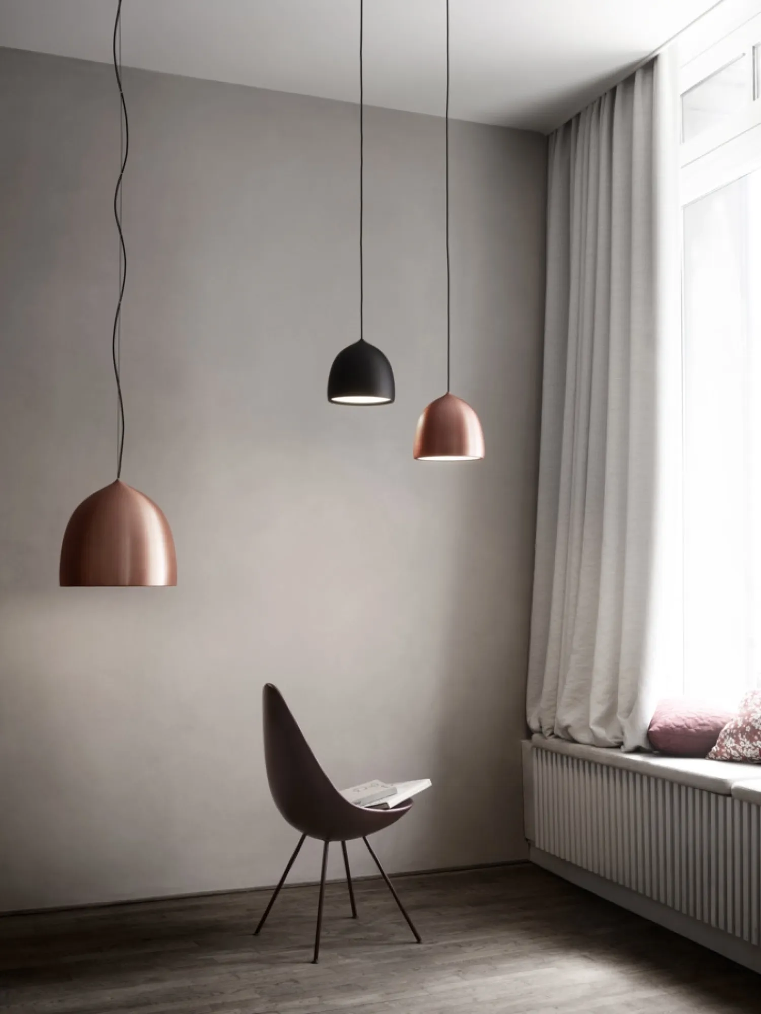 - Loftlampe - Suspence P1 - Sort^Fritz Hansen New