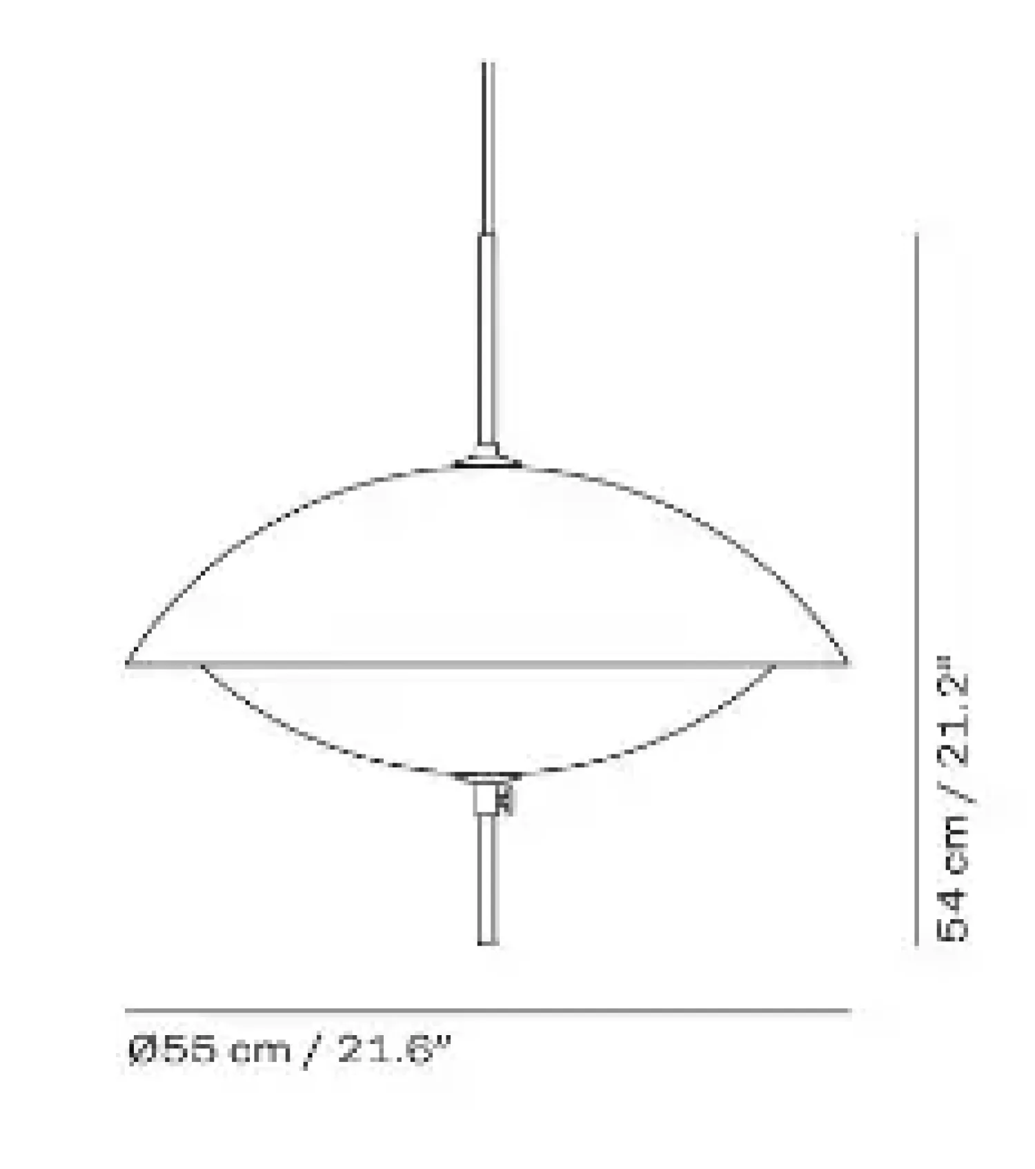 - Loftlampe - Clam - Opal/Messing - Ø55^Fritz Hansen Sale