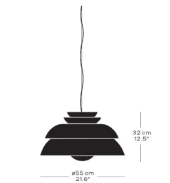 - Loftlampe - Concert - Hvid - P3 Large^Fritz Hansen Hot